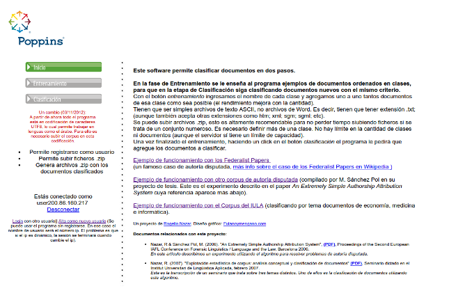 Screenshot of PoppinsWeb.com